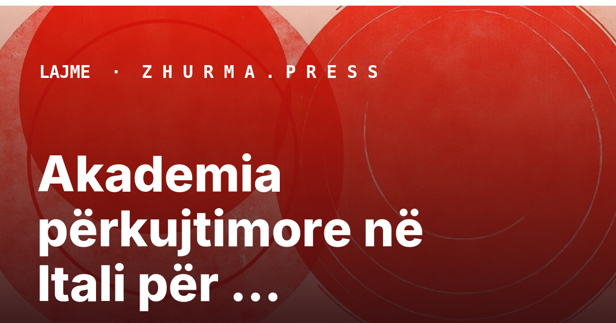 Akademia përkujtimore në Itali për veprimtarin Arif Musaj