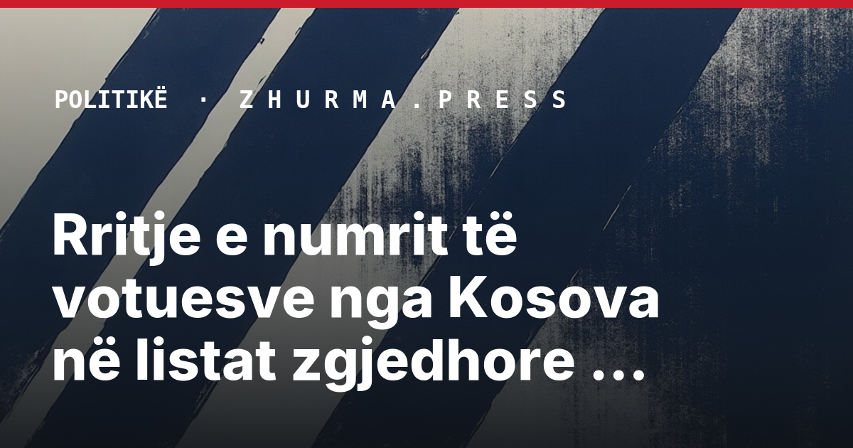 Rritje e numrit të votuesve nga Kosova në listat zgjedhore të Serbisë