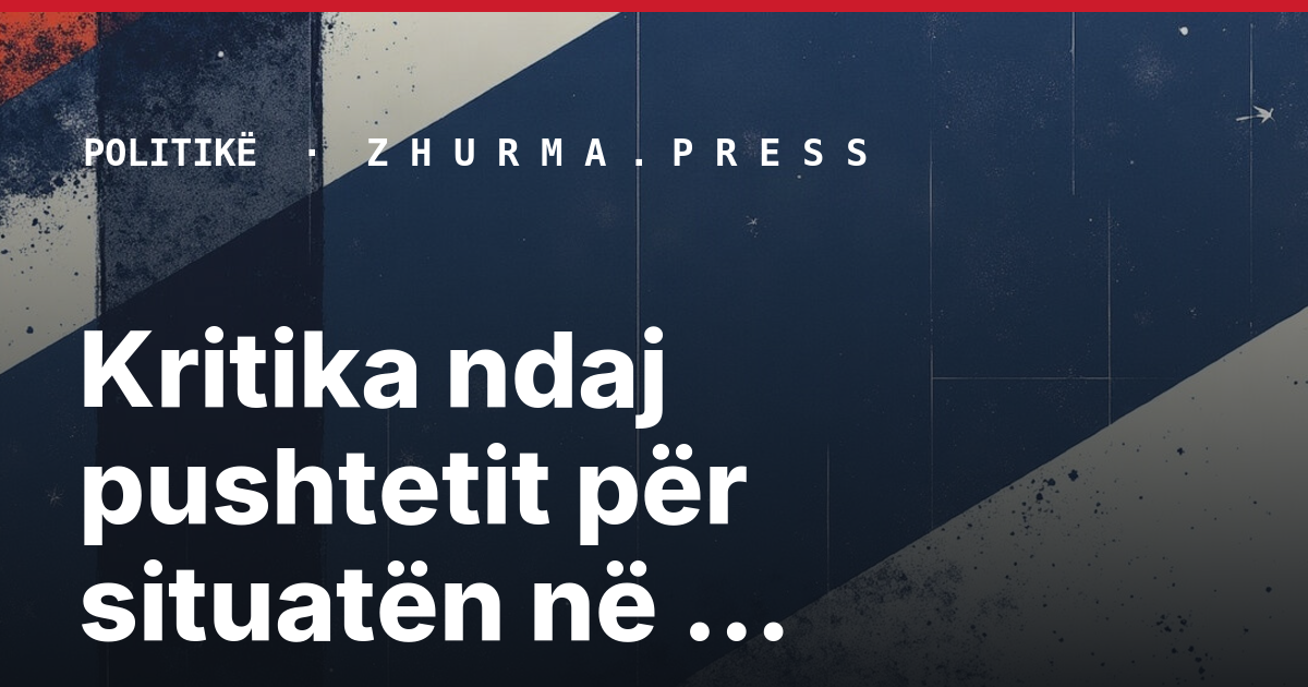 Kritika ndaj pushtetit për situatën në kryeqytet